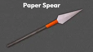 How to Make a Paper Spear - MAKING A PAPER SPEAR - Bhala - भला