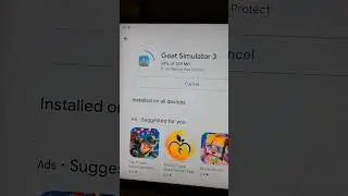Downloading Goat Simulator 3 Mobile on a 4K Android TV