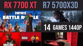 RX 7700 XT + Ryzen 7 5700X3D | Test in 14 Games | 1440p