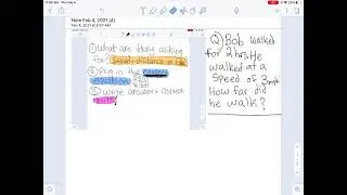 sped distance and time word problem steps