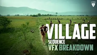 Before & After Village Destruction FX | Thangalaan VFX Shot Reveal