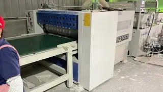 Wood grain embossing machine and paint roller coating line.China Xuzhou Tenglong Machinery