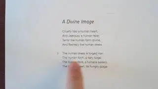 Year 12 English lit: A Divine Image by William Blake