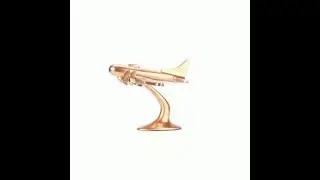 Bowes Copper Finish Metal Plane Ornament