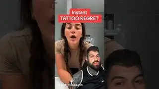 She instantly REGRETTED her TATTOO #tattoos FULL VID BELOW