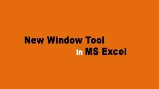 MS Excel for Beginners - New Window Tool