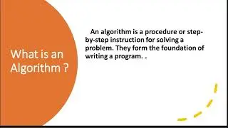 PPS -1.12 - What is an Algorithm  || C Language tutorial