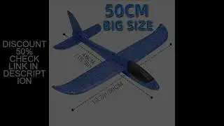 50CM Big Foam Plane Glider Hand Throw Airplane Light Inertial EPP Bubble Planes Outdoor Launch Kids