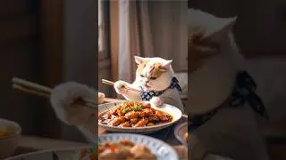 🍝🥣#CatChef #CookingWithCat #PurrfectChef #MeowInTheKitchen #CaturdayCooking