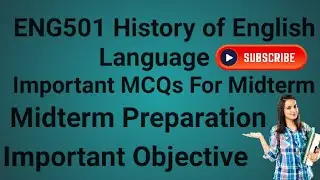ENG501 Midterm Preparation | eng501 Important Mcqs For Midterm Preparation|eng501 midterm objective
