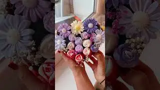Making handmade valentines 💌 bouquet 💐 candles . Flowers that lasts forever 💕🫶 #candle #2026