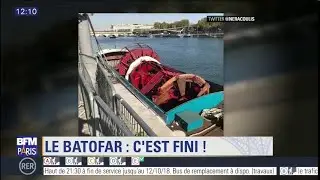 Le Batofar c'est fini ! La c&eacute;l&egrave;bre p&eacute;niche rouge a &eacute;t&eacute; d&eacute;mont&eacute;e
