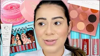 Testando MAKES DAS BLOGUEIRAS | BATOM BOCA ROSA, PALETA SPECIAL DAY MARI SAAD, BRUNA TAVARES...