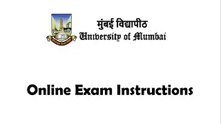 Mumbai University IDOL Online Exam Instructions