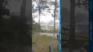 Surveillance captures quick-moving storm