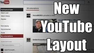 Демонстрация: новый дизайн главной страницы YouTube (2012)