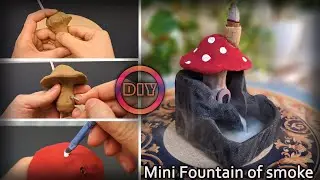 How I Made a Mini Waterfall Fountain of smoke at Home! | DIY