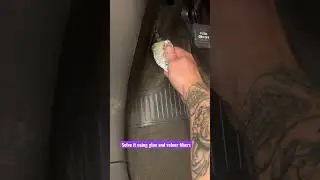 Minivan hole in carpet repair life hack