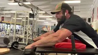 Last week of training before competition Justin Bishop