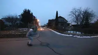 Inline Skating - Mute Grab Jump Over Canal Cover
