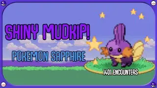 [Live] SHINY MUDKIP After 1401 Encounters (And a Pooch) (Ruby/Sapphire)