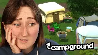 i built a CAMPGROUND in the sims