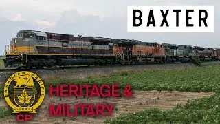 CP 421 approaching Baxter with Heritage and Military Units