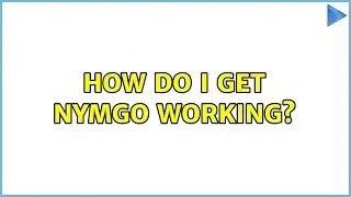 Ubuntu: How do I get Nymgo working?