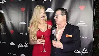 4k/60  Solveig Cirone, designer and model, interviewed on a charity red carpet in Los Angeles, CA