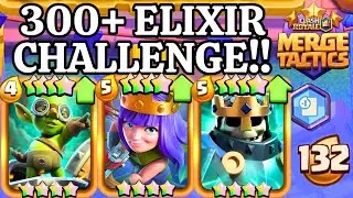 Can I Get 300 ELIXIR In One GAME?! - Clash Royale Merge Tactics