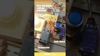 Limit Switch and Button Coordination: Contactor Activation with Power Control.