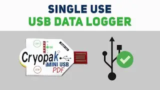 Single-use, Disposable USB type logger, Temperature & Humidity recorder for pharma, food, logistics.