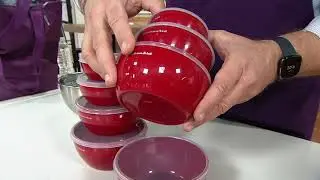 KitchenAid 8-Piece Nestable Prep Bowl Set on QVC