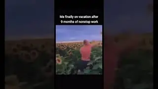 Me finally on vacation after 9 months of work #relatable #funny #meme