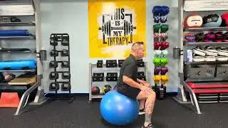 Seated Hip Circles on Swiss Ball