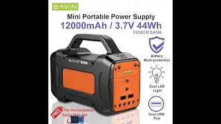 Portable Power Station 12000mAh Power Bank Emergency Power Supply Lighting System