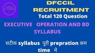 DFCCIL EXECUTIVE OPERATION AND BD SYLLABUS  || QUESTION PAPERS || DFCCIL RECRUITMENT 2021