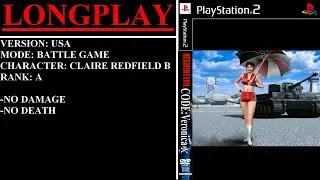 Resident Evil Code: Veronica X [USA] (PlayStation 2) - (Longplay - Claire B | Battle Game | A Rank)