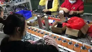 Automatic speaker assembly line