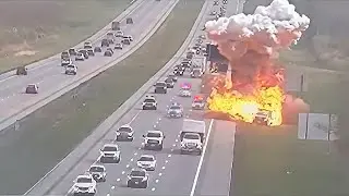 Craziest Most Brutal Police Dashcam Moments: Wild PIT Maneuvers and High-Speed Crashes #4