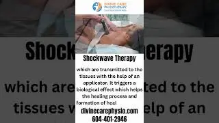 Shockwave Therapy at Divinecare Physio Langley 💥 #shorts #trending #viral #langleybc #physiotherapy