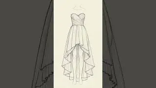 High-Low Pleated Sweetheart Wedding Dress