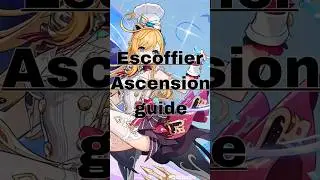 Escoffier ascension material | ascension guide #genshinimpact #hoyovers #game