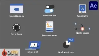 Business Marketing Icons And Titles for After Effects 56007304 - Drive Link | Free After Effects Tem