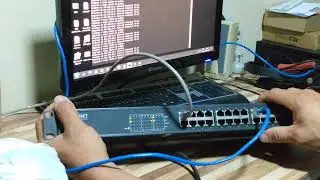 Teste de funcionamento switch PLANET FNSW-2401