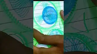 Viral Spirograph Drawing 😵&zwj;💫 | Perfect Loop Design | Satisfying Shorts