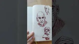 Ink Drawing Sketchbook Tour #ytshorts #sketchbooktour #sketchbookideas #inkdrawing #inksketching