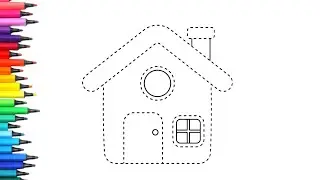 Easy House Drawing, Painting & Coloring For Kids and Toddlers_Child Art