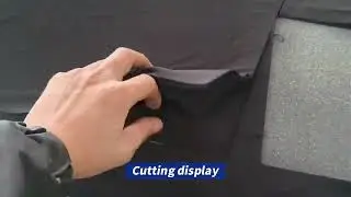 #CNC cutting machine#cut multiple layers of black non-woven fabric
