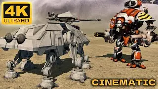 STAR WARS vs WARHAMMER 40K - Clone Troopers vs Adeptus Mechanicus (4K)